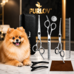 Nożyczki do strzyżenia psów Groomerskie - zestaw profesjonalny Purlov®