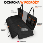 Mata dla psa do samochodu Purlov® – wodoodporna, z siatką