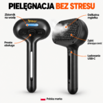 Szczotka parowa dla psa, kota, elektryczna Purlov® - pielęgnacja sierści